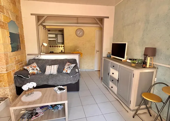 Daire Calme Et Cozy En Rez-de-jardin, Proche De Villeneuve-Loubet